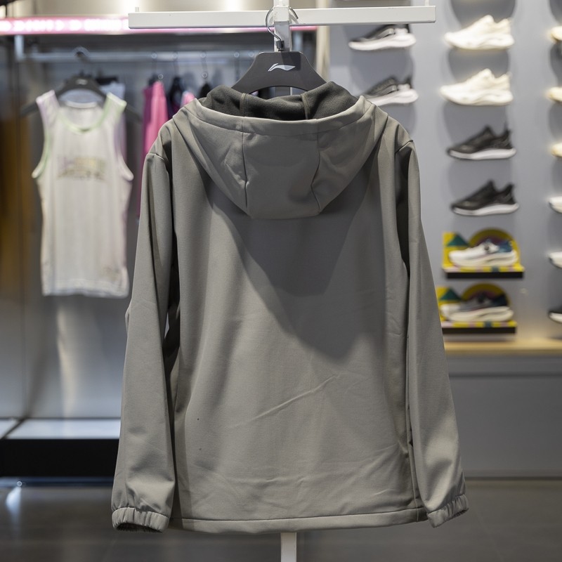 李宁正品健身系列男子加绒保暖简约梭织休闲运动风衣AFDU529-5,淘宝优惠券,粉丝福利购,淘宝优惠卷