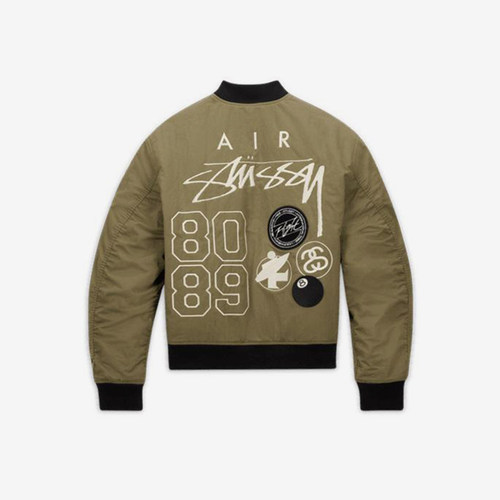 Nike/耐克正品Stussy男女双面刺绣保暖休闲外套FJ9154-222 - 图1
