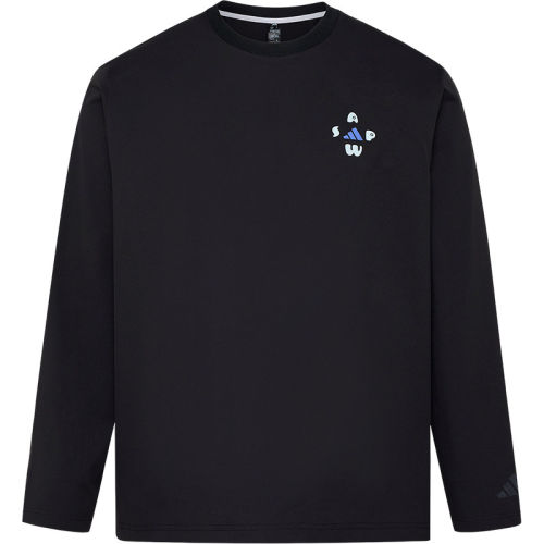 Adidas/阿迪达斯正品男士经典宽松时尚休闲套头长袖T恤LD7442 - 图3