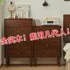 Lying Yla solid wood chest cabinet dining side cabinet household living room storage REK cabinet room simple modern guest multi-function drawer storage belt