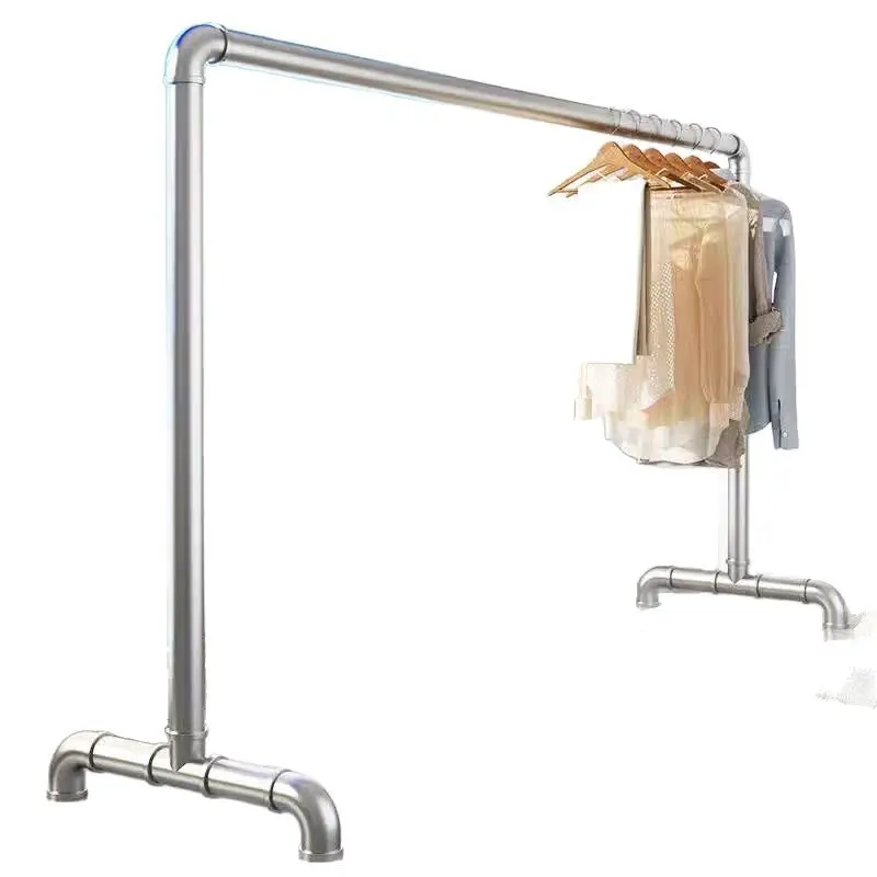 钢管衣帽架落地户外加厚单杆家用阳台立式卧室挂衣服晒被子凉衣杆,淘宝优惠券,粉丝福利购,淘宝优惠卷