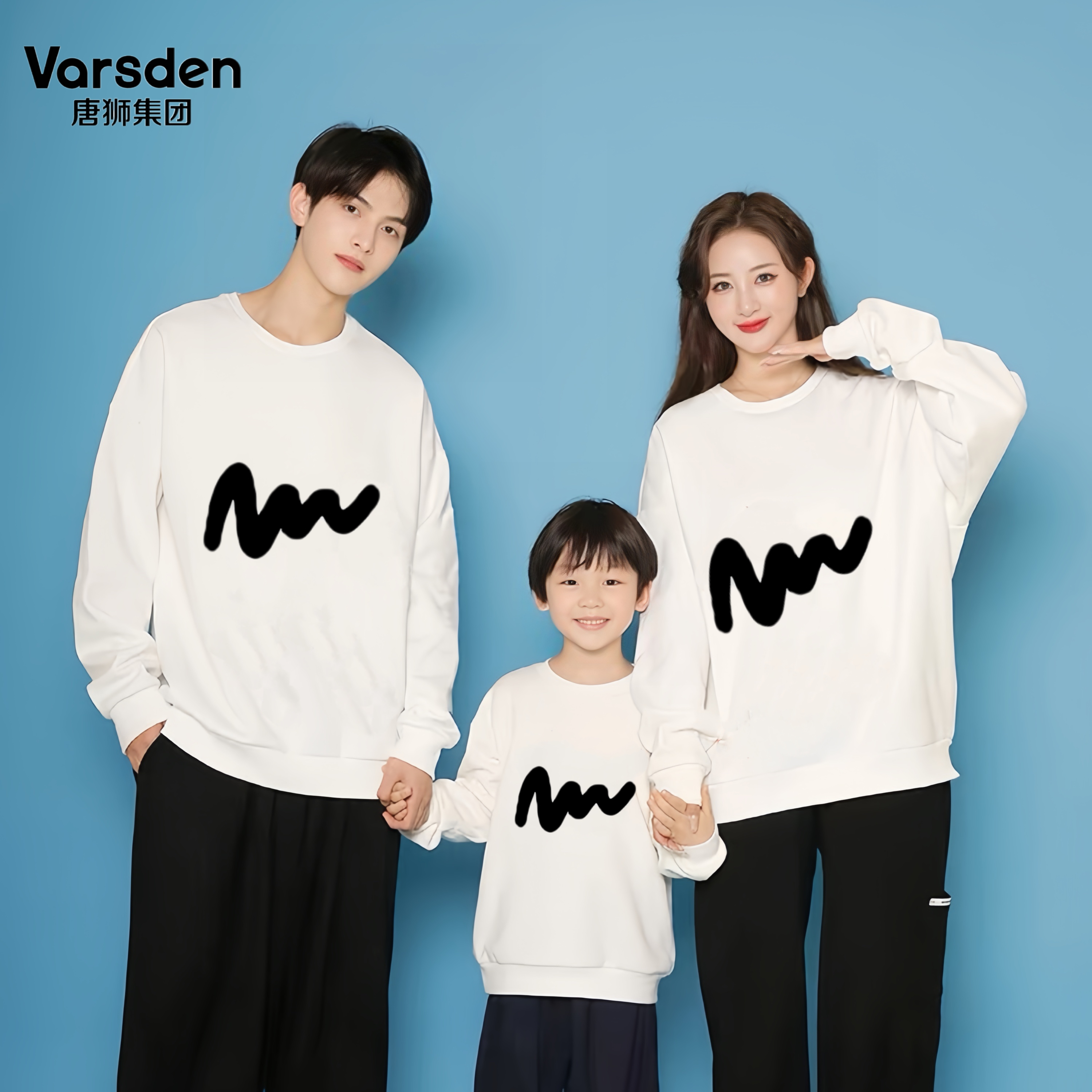 唐狮集团VARSDEN男女同款情侣2024新款圆领宽松情侣卫衣长袖高磅_淘宝内购会_男装-第4张图片-提都小院