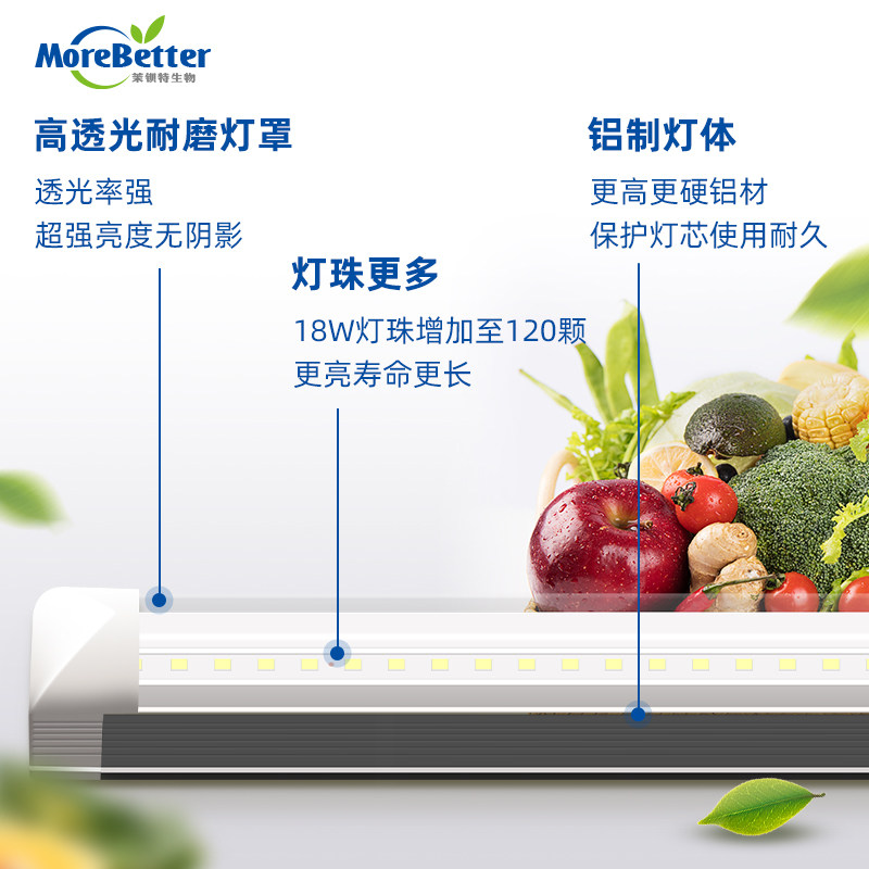 茉钡特 全光谱组培灯植物补光灯t8蔬菜育苗灯led灯多肉上色防徒长,淘宝优惠券,粉丝福利购,淘宝优惠卷