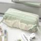 Mint milk green cloud toast bow student pen bag