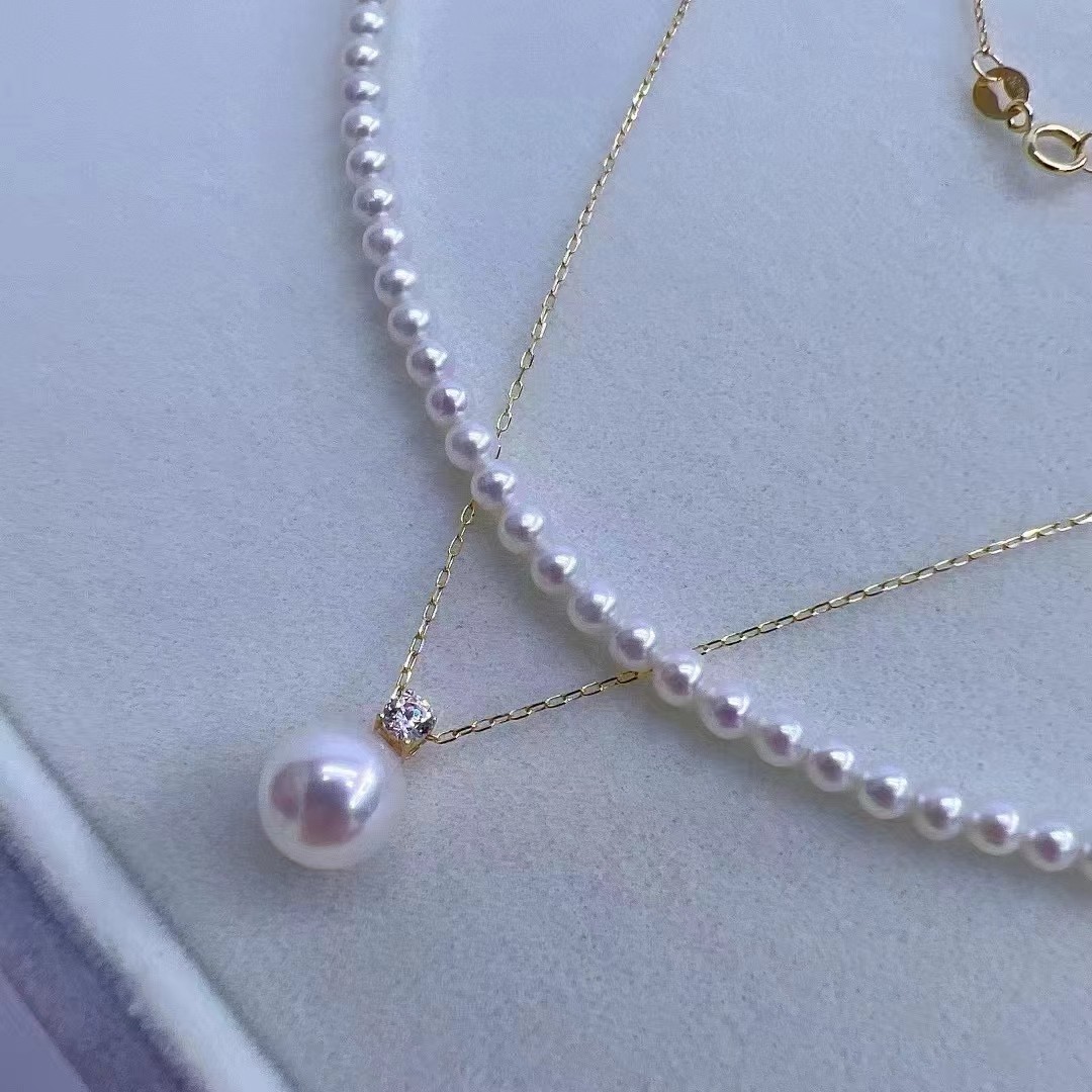 今年流行天然淡水baby珍珠项链叠戴锁骨链轻奢高级感情人节礼物