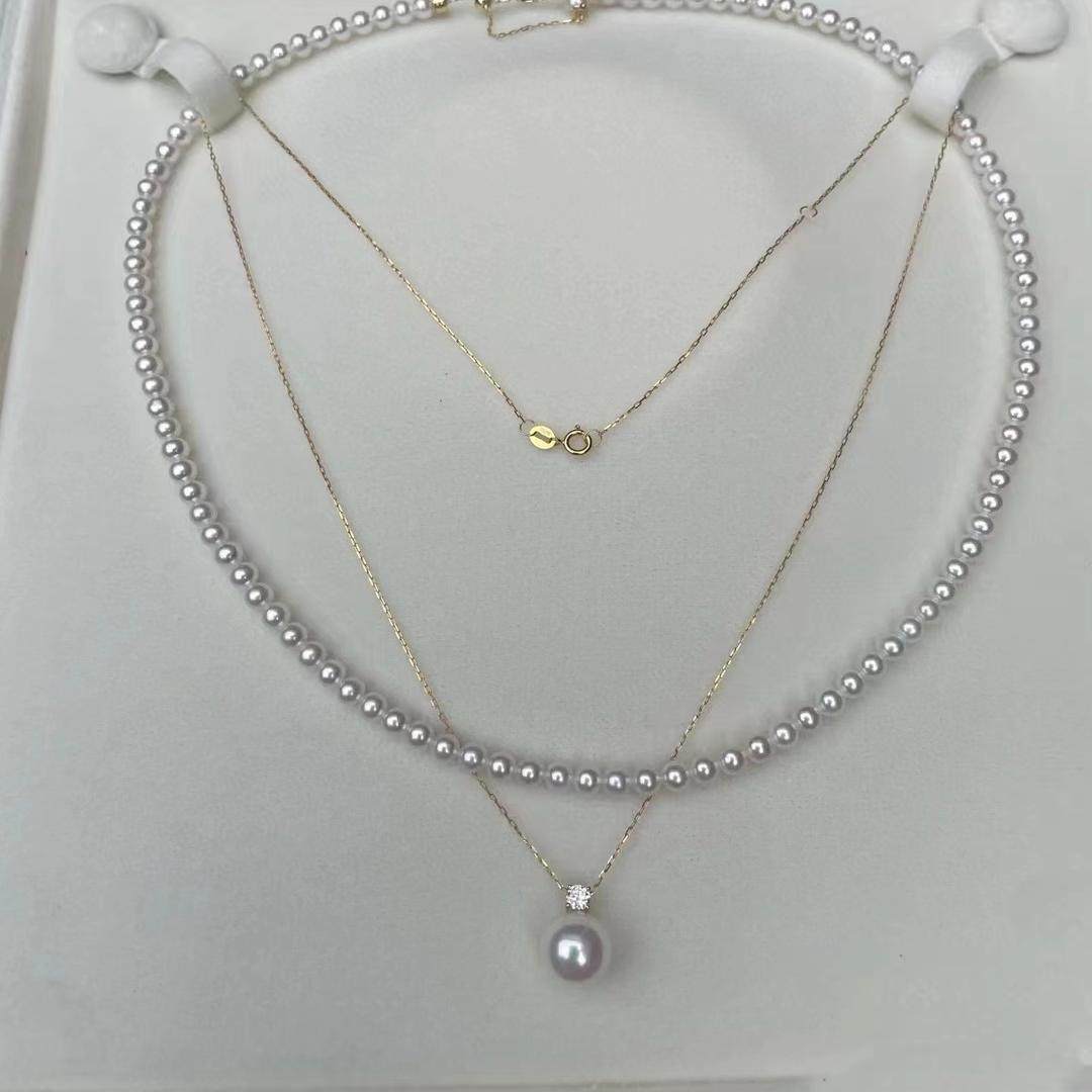 今年流行天然淡水baby珍珠项链叠戴锁骨链轻奢高级感情人节礼物