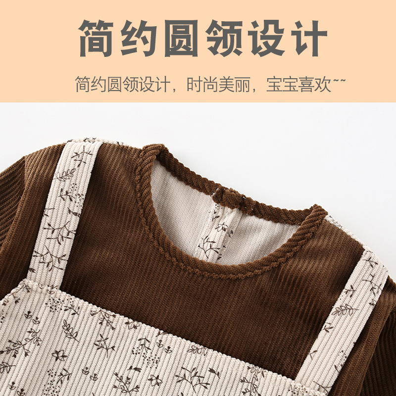 Baby smock, children's eating bib, baby girl's waterproof and anti-dirty style, autumn and winter style outer clothing, children's reverse dressing