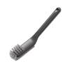 Multifunctional hard-bristled crevice cleaning brush with no dead ends