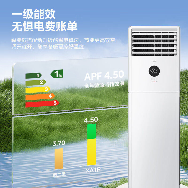 【新品】美的立式空调3匹一级变频冷暖家用客厅柜机商用方柜官方