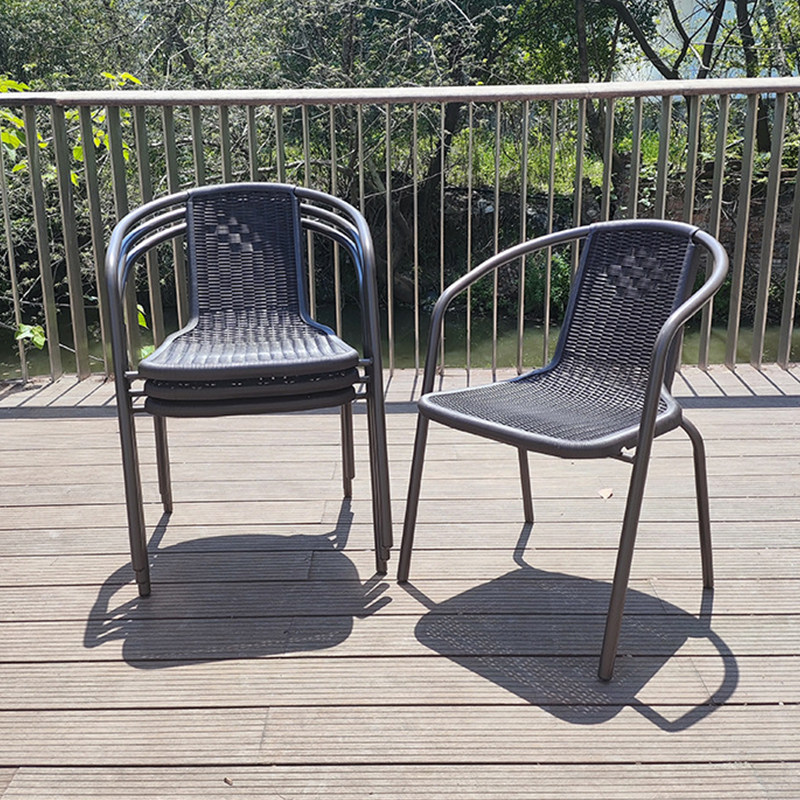户外休闲椅室外餐椅仿藤椅阳台靠背椅庭院凳子椅子花园咖啡扶手椅,淘宝优惠券,粉丝福利购,淘宝优惠卷