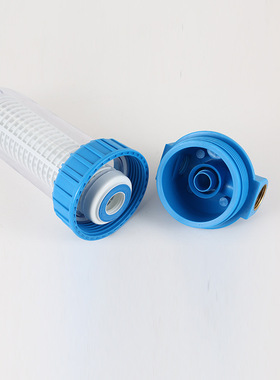 10寸透明反冲洗净水器畜牧养殖水线过滤器清洗机过滤带排污口