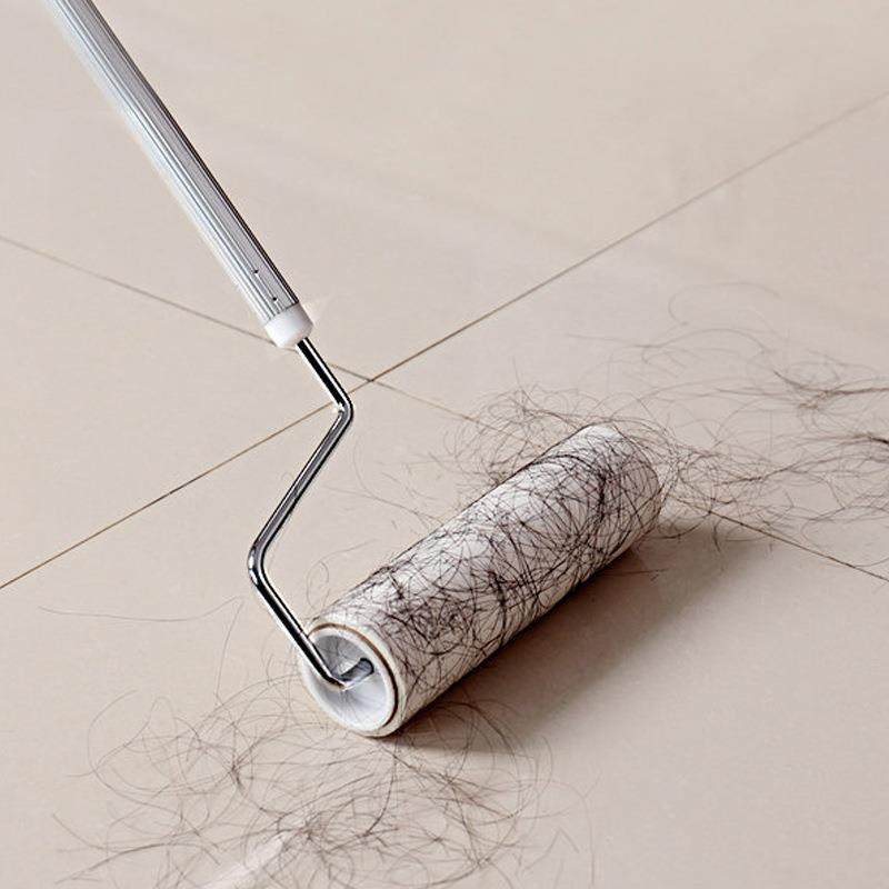 家用地板头发毛发清理器长柄可伸缩斜撕式粘头发除尘拖把粘毛滚筒,淘宝优惠券,粉丝福利购,淘宝优惠卷