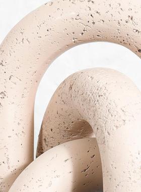 轻奢几何拱门摆件高级感小众样板房家居客厅书房酒柜桌面摆台装饰