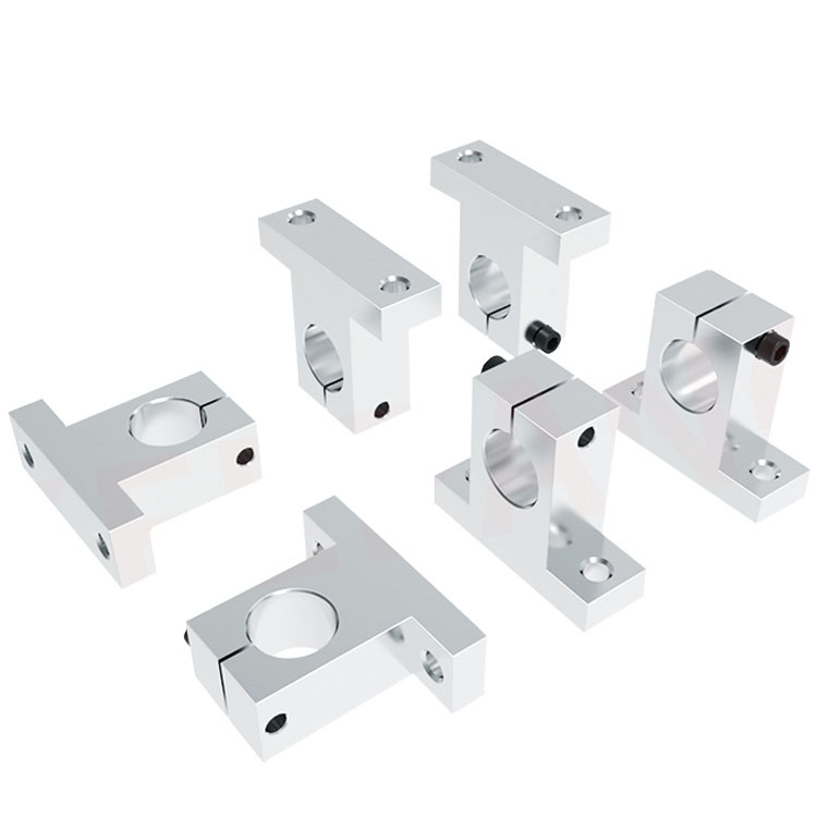 光轴支架固定座SK8A SK10A SK12A SK13A SK16A立式菱形铝支撑座轴 - 图3