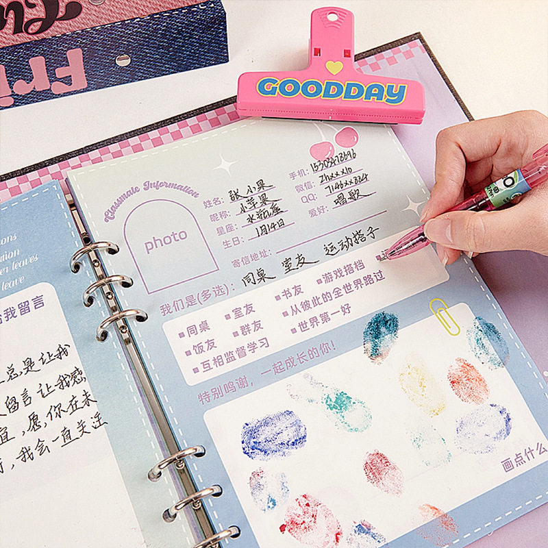 复古美式ins风小学生初中生同学录高颜值毕业纪念册小众高级感ing