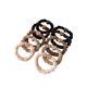 New milk coffee color heart small intestine ring hair tie
