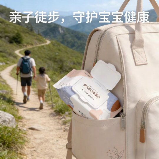 Outdoor portable Anrou mother and baby hand and mouth cleaning wipes