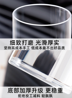 亚克力水培花瓶金钻天堂鸟绿植花卉透明简约插花花瓶百搭高级摆件