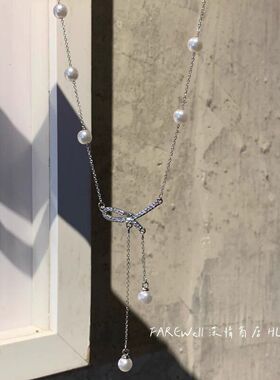 钛钢流苏项链女春季2026年新款轻奢小众网红爆款颈链锁骨链配饰