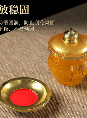 快速发货琉璃圣水杯供p水杯供佛杯家用观音净水杯三连贡杯佛前供