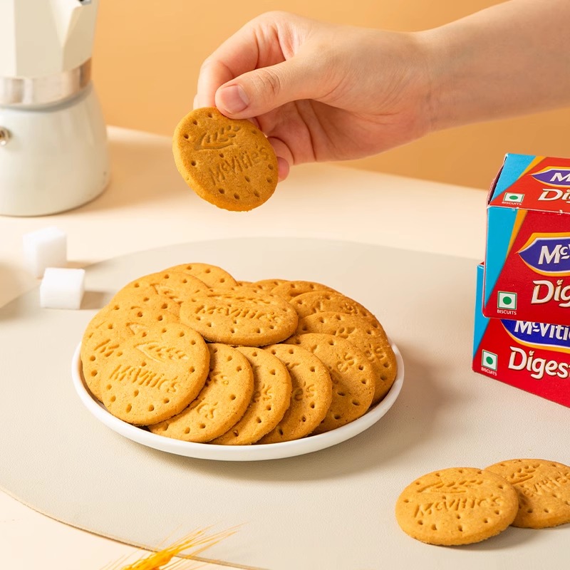 Mcvities麦维他0蔗糖添加消化饼干150g 办公休闲零食下午茶