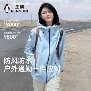 企鹅游鳞情侣三防冲锋衣