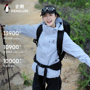 【Baby同款】企鹅风盾三合一冲锋衣女