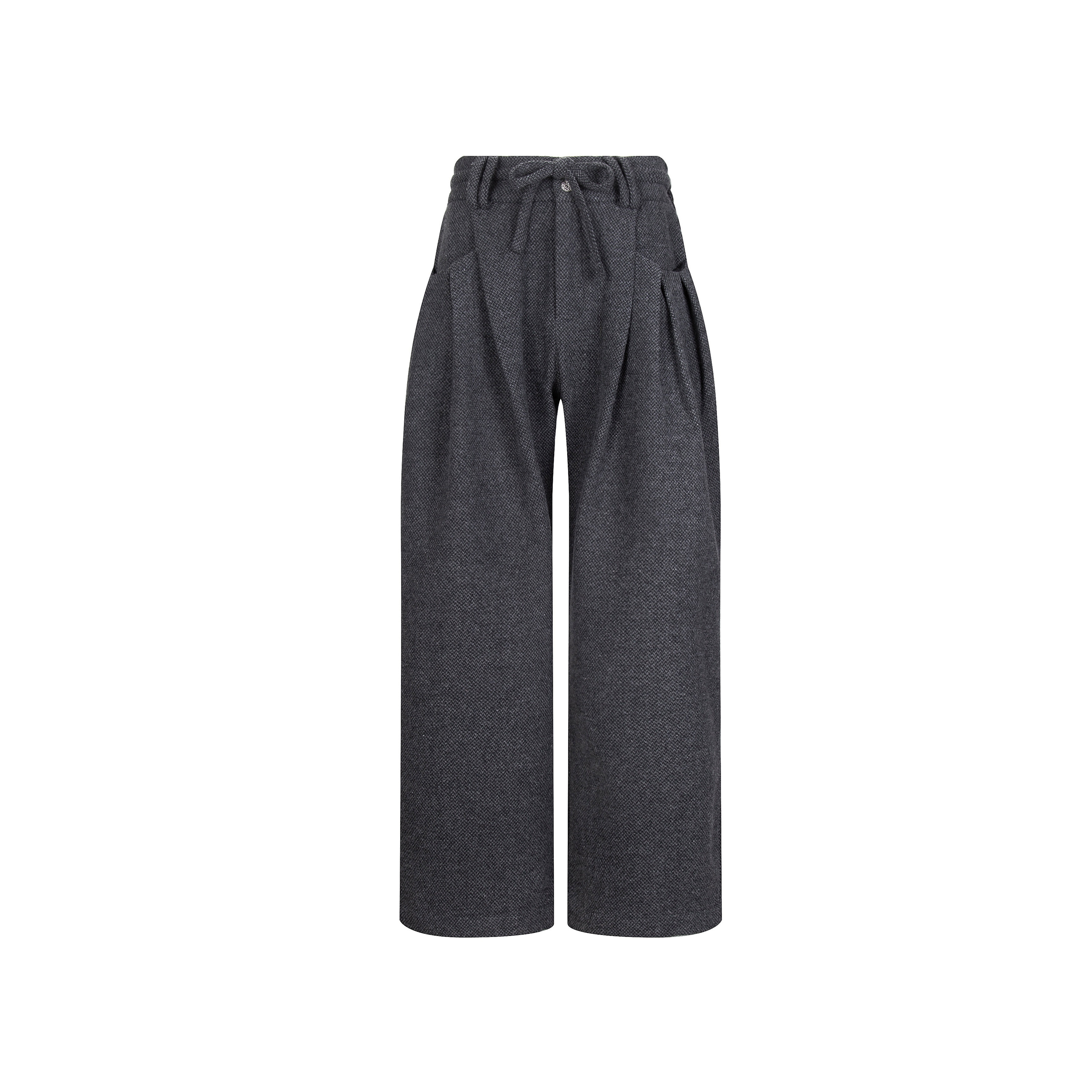 Succinct“隙”羊毛三折叠重磅厚款A字廓形宽松西裤秋冬阔腿裤,淘宝优惠券,粉丝福利购,淘宝优惠卷