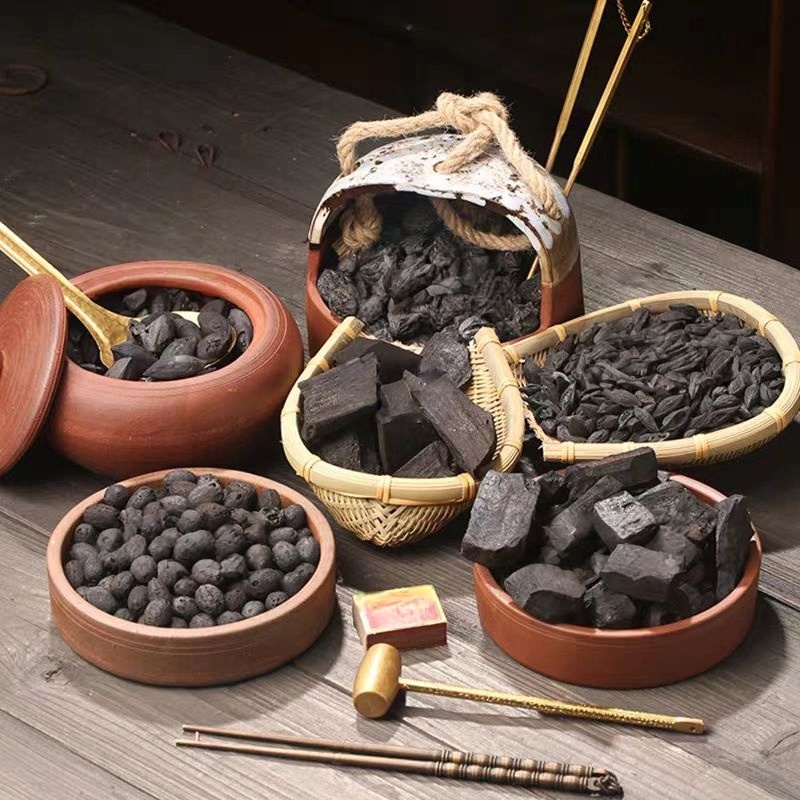 Wenwan walnut charcoal stove for tea making and barbecue chrysanthemum charcoal