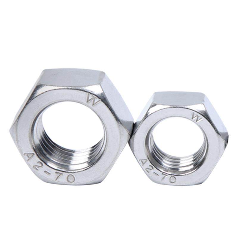 201不锈钢六角螺母六角螺帽M3M4M5M6M8M10M12M16M20-M24-M30-M45 - 图2