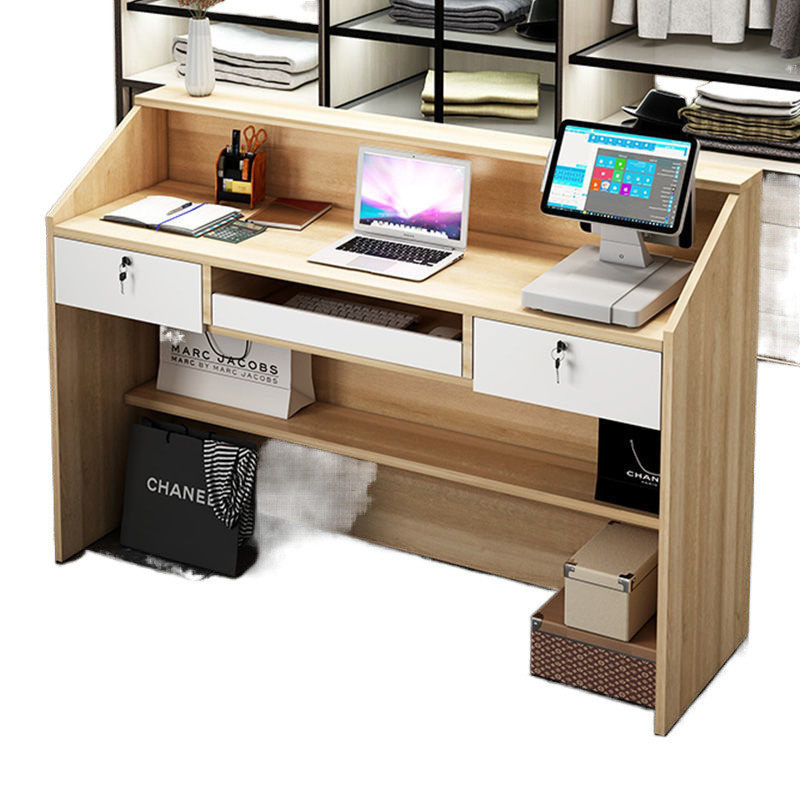 吧台桌收银台小型简约柜台公司前台接待台美容店服装店奶茶店吧台,淘宝优惠券,粉丝福利购,淘宝优惠卷