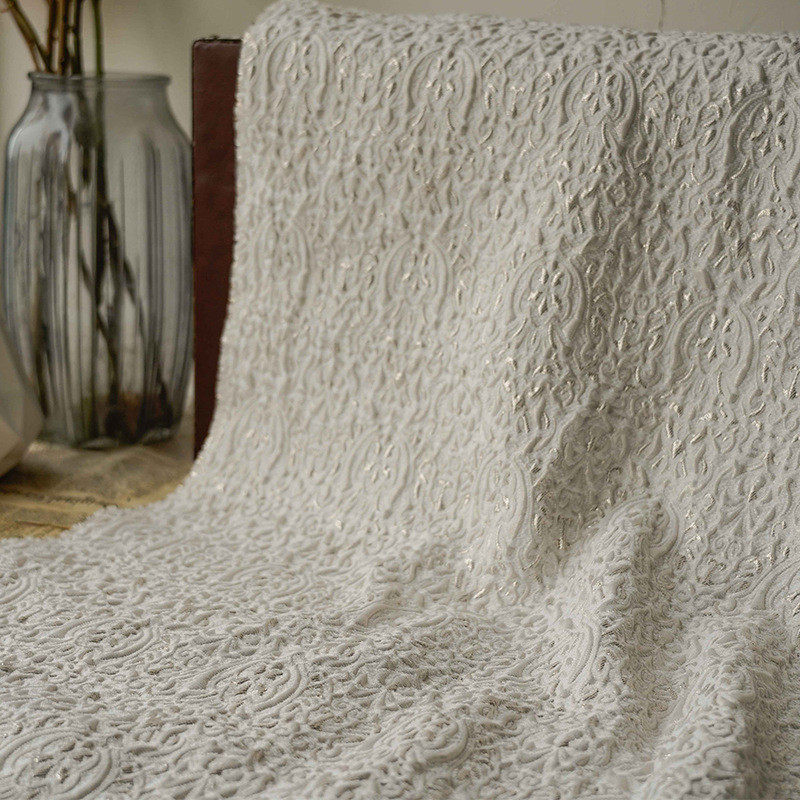 金银丝浮雕宫廷复古提花面料洛丽塔旗袍微弹涤棉箱包鞋服布料,淘宝优惠券,粉丝福利购,淘宝优惠卷