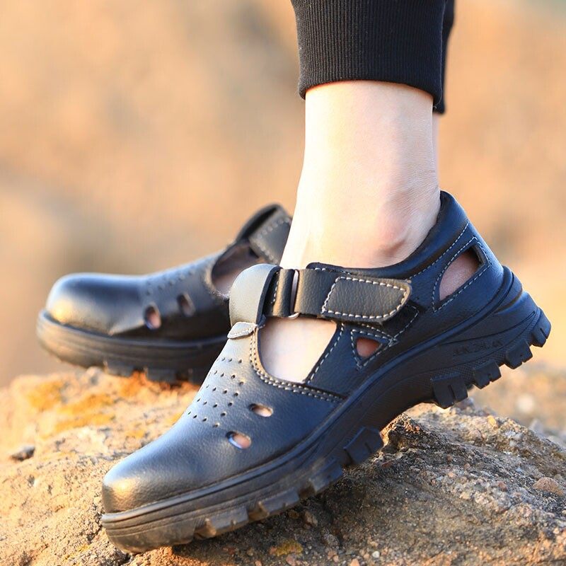 劳保鞋男士夏季轻便防臭透气夏天凉鞋女防砸防刺穿钢板老保工作鞋,淘宝优惠券,粉丝福利购,淘宝优惠卷