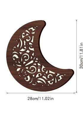 2023新款北欧墙面装饰挂件波西米亚工艺品led小夜灯墙壁挂饰木质