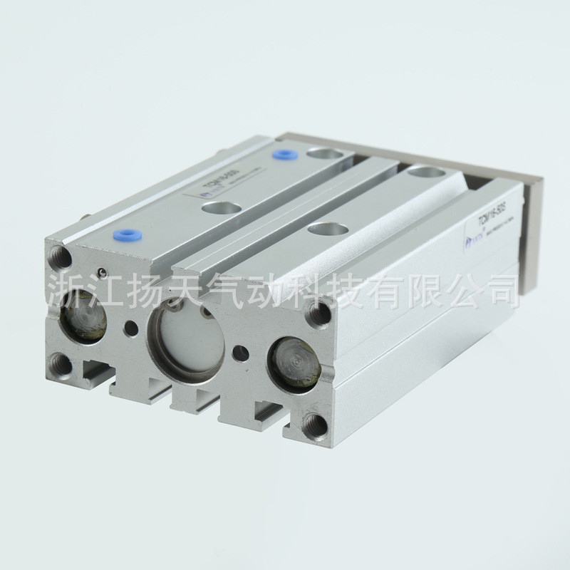 三轴三杆气缸TCM16X10/20/30/40/50/75/100/125S滚珠轴薄型带磁 - 图2