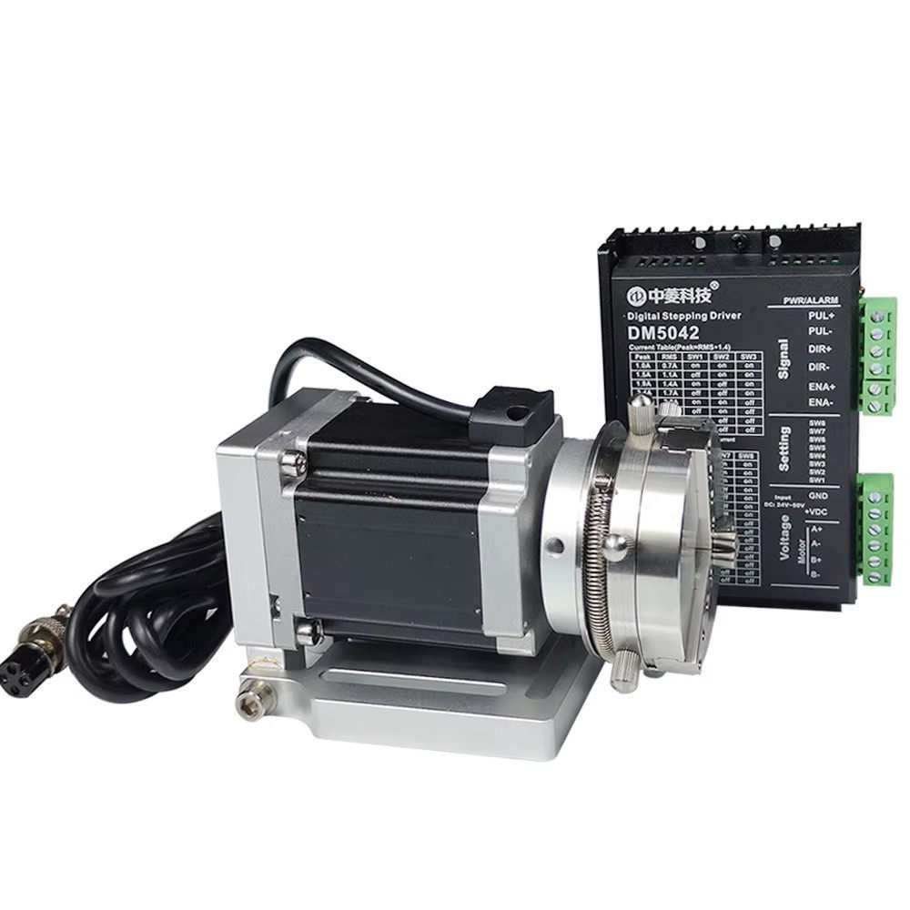 HUNST D69 laser marking machine rotating axis chuck for ring jewelry engraving automatic locking rotation