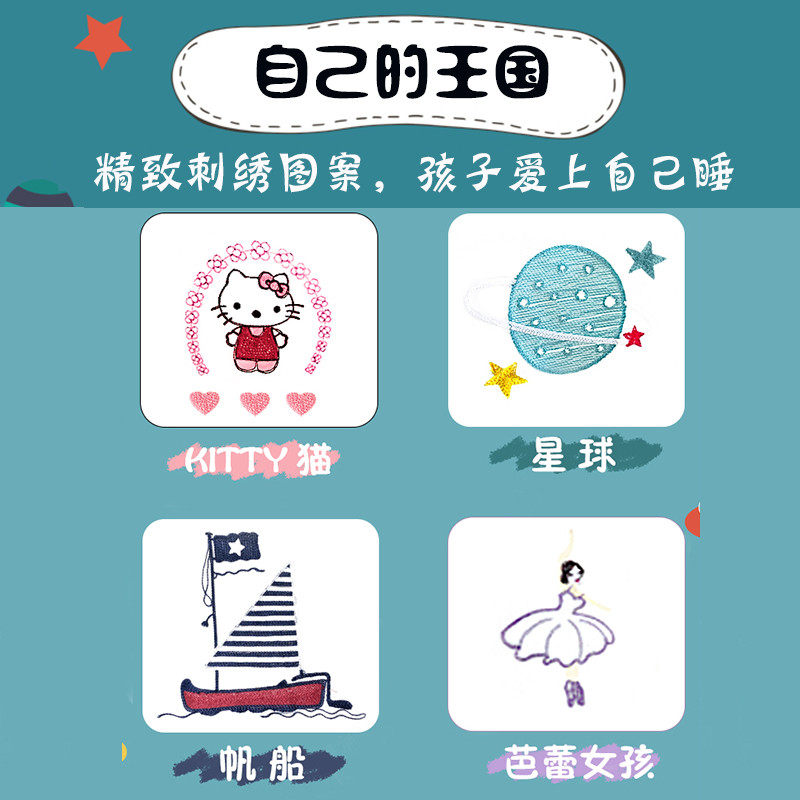 新款儿童床蚊帐子母床下铺专用家用单人床魔术贴免安装梯形男女孩,淘宝优惠券,粉丝福利购,淘宝优惠卷