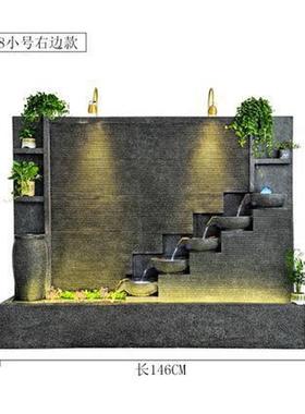 欧式水幕墙假山流水喷泉户外造景水景流水墙简约现代别墅庭院摆件