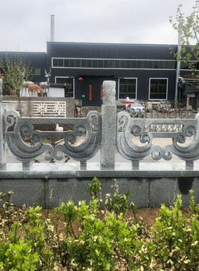 仿古汉白玉石栏板 园林广场围栏栏板校园升旗台石栏杆河道护栏