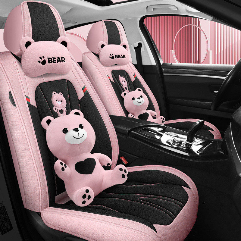 汽车坐垫亚麻全包围座套四季通用座垫新款专用棉麻透气布艺座椅套,淘宝优惠券,粉丝福利购,淘宝优惠卷