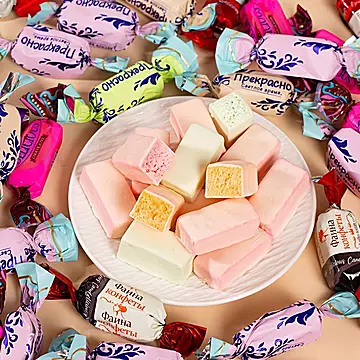 500克！！俄罗斯卢卡斯糖果