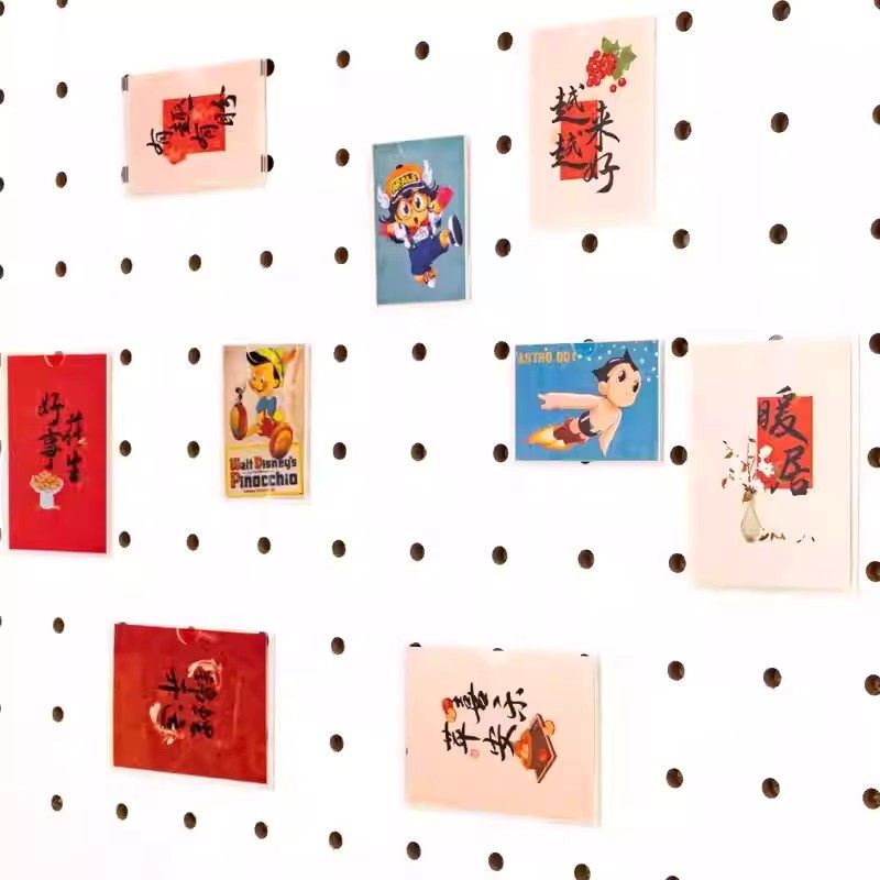 15mm孔径洞洞板配件透明亚克力照片墙相框 照片收纳展示卡槽,淘宝优惠券,粉丝福利购,淘宝优惠卷