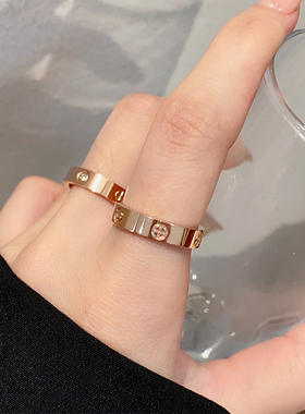 钛钢戒指小众设计不掉色冷淡风