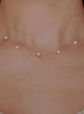 法式施华洛珍珠异形天然珍珠项链