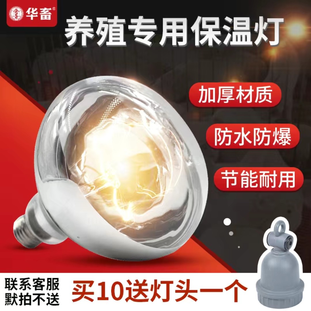 华畜保温灯养殖场专用小猪保暖灯小鸡育雏保温灯加热取暖灯泡烤灯,淘宝优惠券,粉丝福利购,淘宝优惠卷