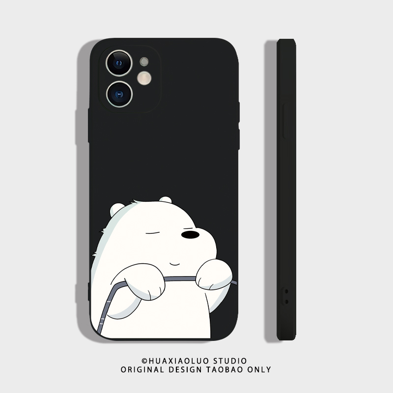 大白熊适用iqooz10turbopro手机壳vivoiqoo新款z8/z10/z9/z6/z5/z1磨砂z7i防摔u3/u5x男女z3全包硅胶t1/x2x - 图2