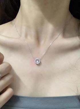 跳动的心项链女纯银999轻奢小众锁骨链2025新款爆款闺蜜生日礼物