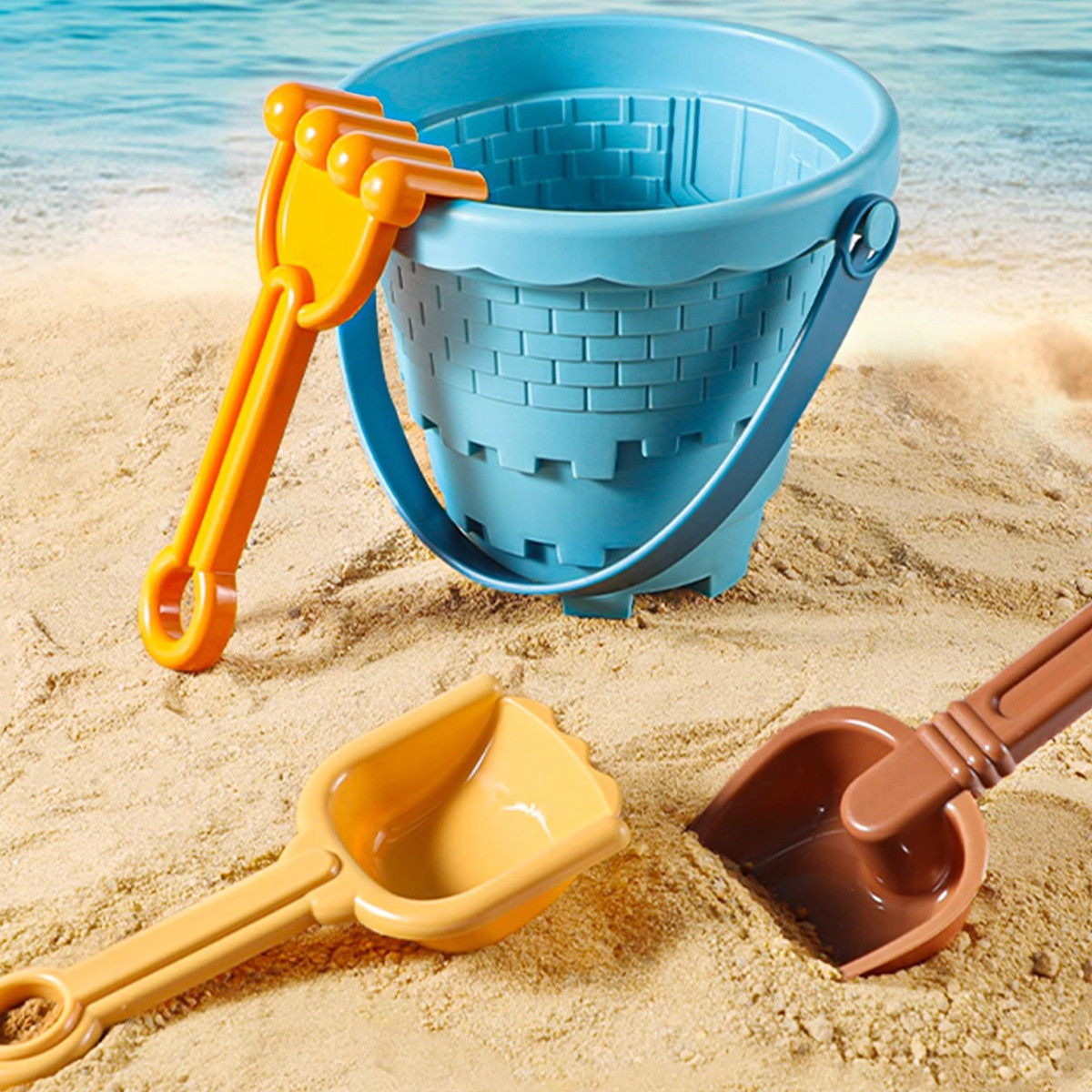 儿童沙滩玩具车宝宝戏水挖沙土工具沙漏铲子桶海边玩沙子套装池S4,淘宝优惠券,粉丝福利购,淘宝优惠卷