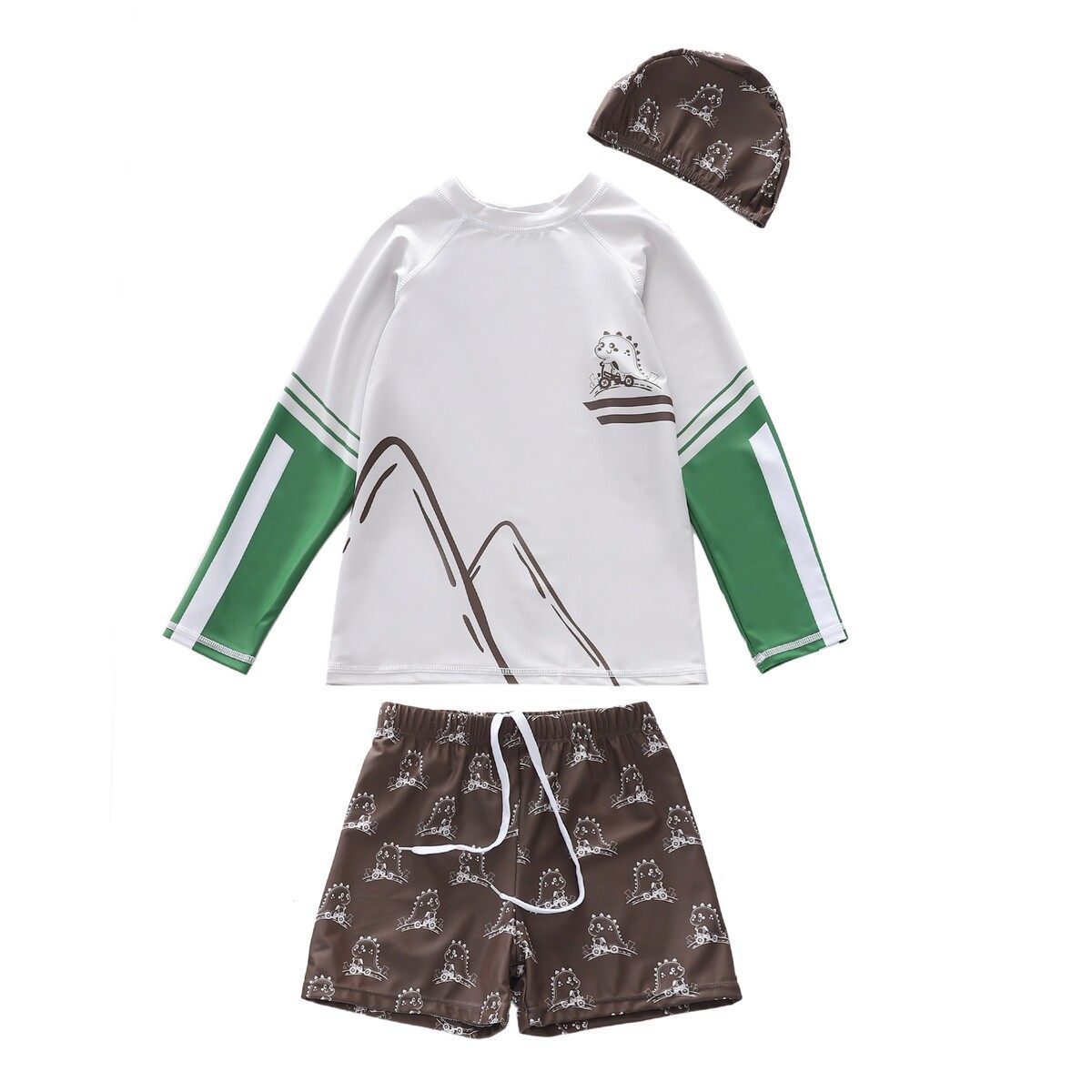 儿童泳衣男男童宝宝平角泳裤泳装套装冲浪男孩分体泳衣沙滩游泳衣,淘宝优惠券,粉丝福利购,淘宝优惠卷