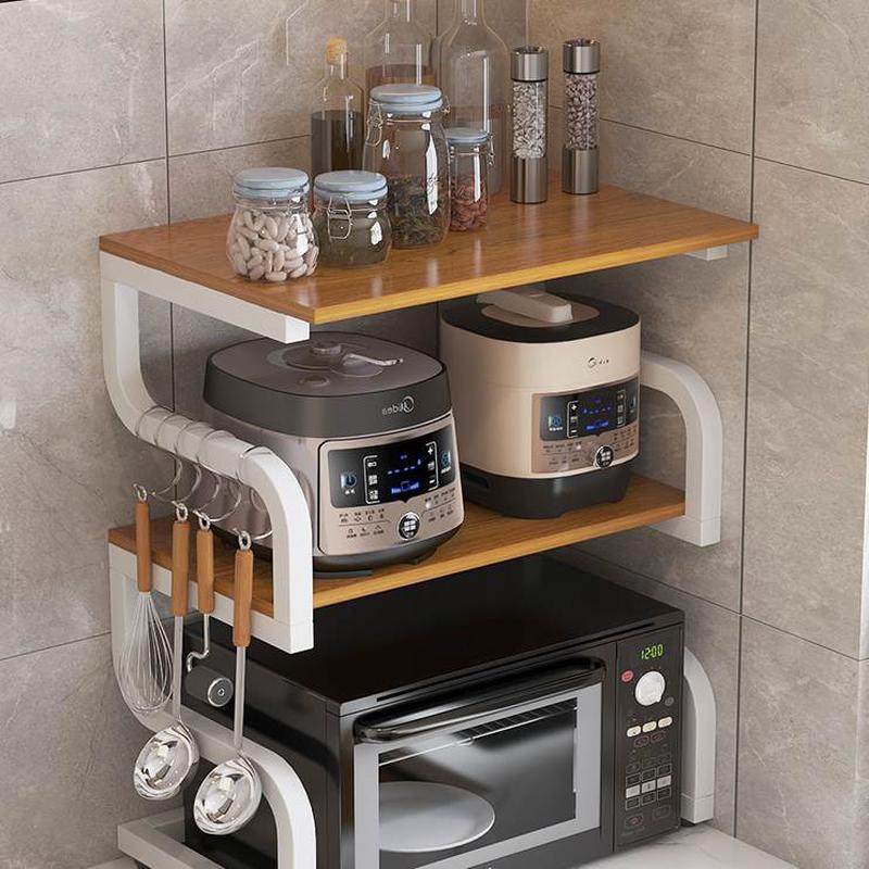 家用双层桌面收纳支架厨房置物架台面架子储物架电饭锅微波炉烤箱,淘宝优惠券,粉丝福利购,淘宝优惠卷
